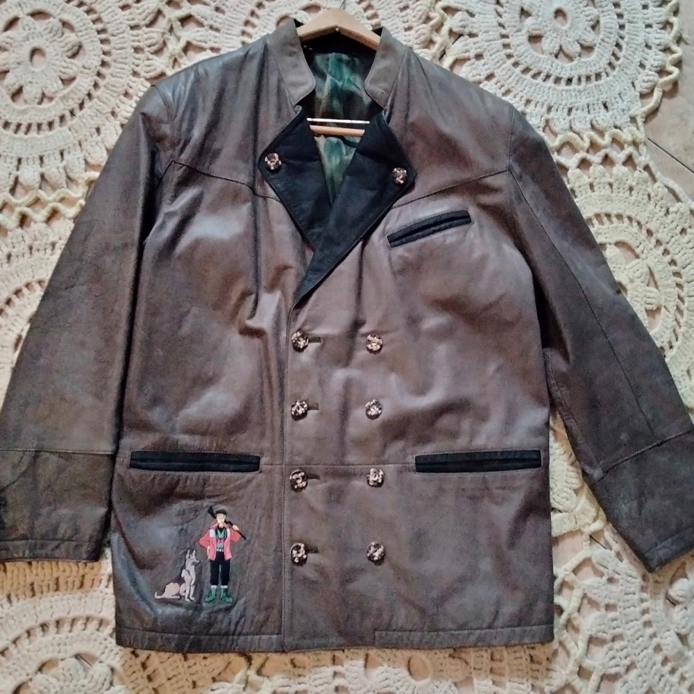 Traditional German leather coat Herrentrachten